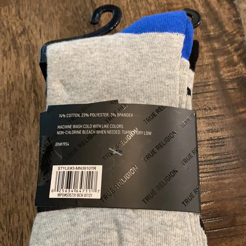 True Religion Crew Socks